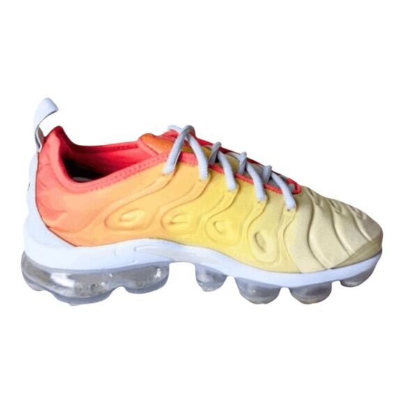 NIKE Air VaporMax Plus 'Opti Yellow Laser Crimson' Running Shoes Size 7.5 - Picture 6 of 9